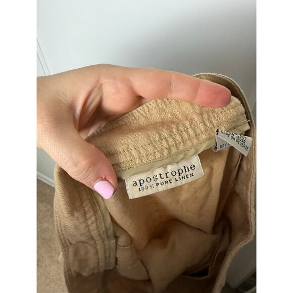 Vintage Y2K Apostrophe Fairy Bohemian Mid-rise Brown Long Maxi Skirt Women's 10 - Picture 6 of 9